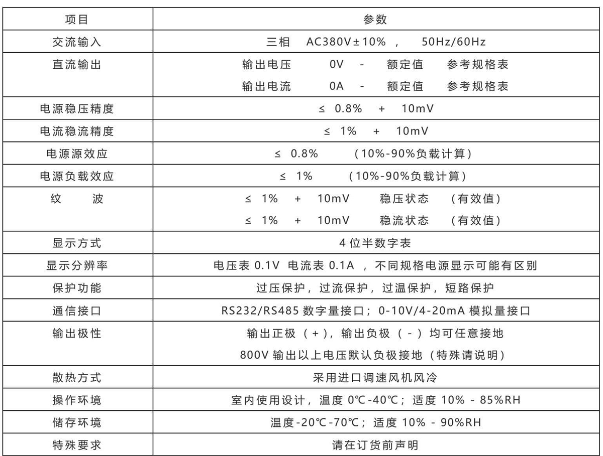 大功率直流電源